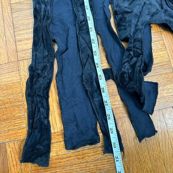 Vintage Rare 80’s TRIPP NYC Goth Black Strips And Tattered Skirt - Picture 9 of 10